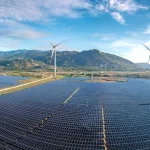 Renewable energy investments 2026 showing solar panels, wind turbines, and global clean energy infrastructure projects